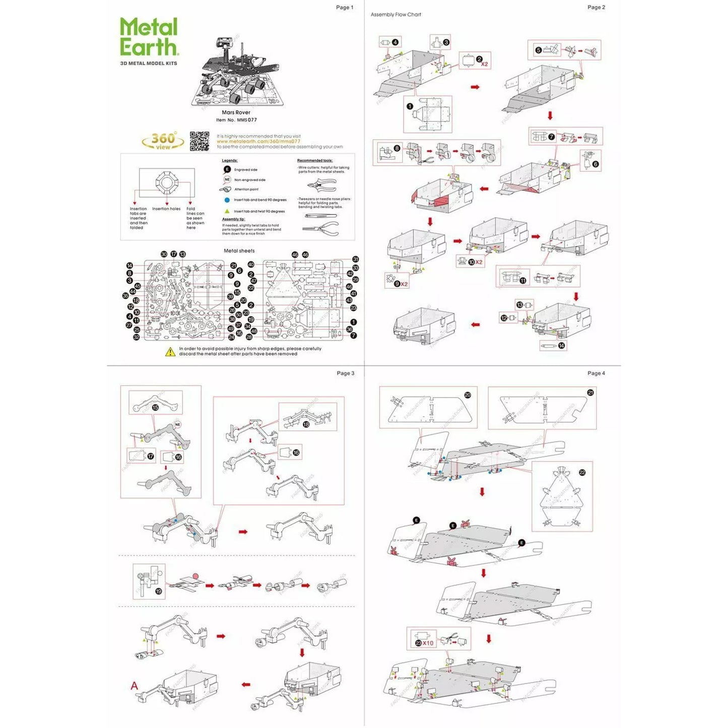 Mars Rover- 3D Metal Model Kit