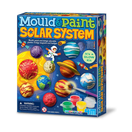 Mould & Paint Solar System kit packaging with colorful planets and space-themed design.