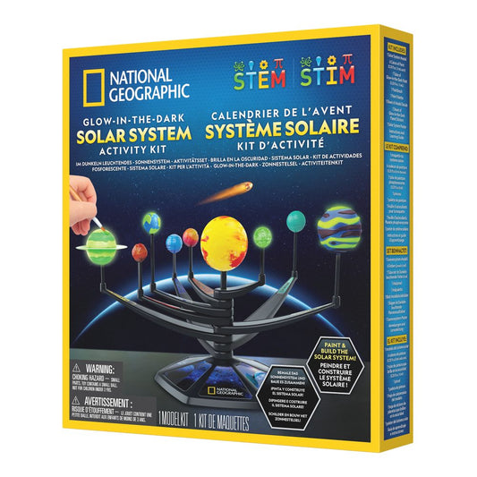 National Geographic STEM solar system activity kit packaging on a white background