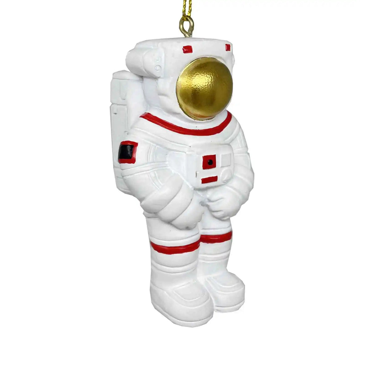 7.5cm Astronaut Resin Hanging Ornament (Gold Visor)