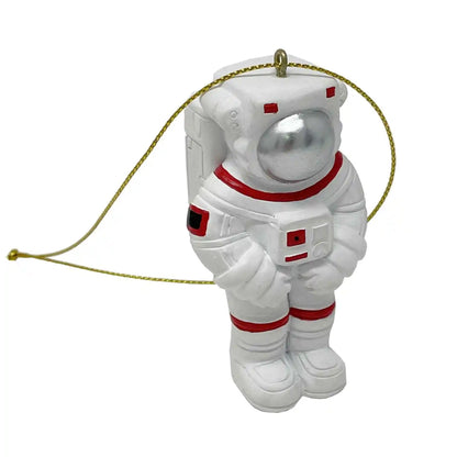7.5cm Astronaut Resin Hanging Ornament (Silver Visor)