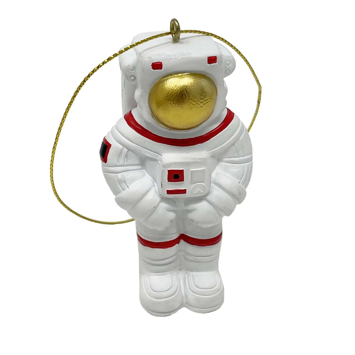 7.5cm Astronaut Resin Hanging Ornament (Gold Visor)