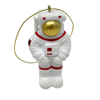 7.5cm Astronaut Resin Hanging Ornament (Gold Visor)