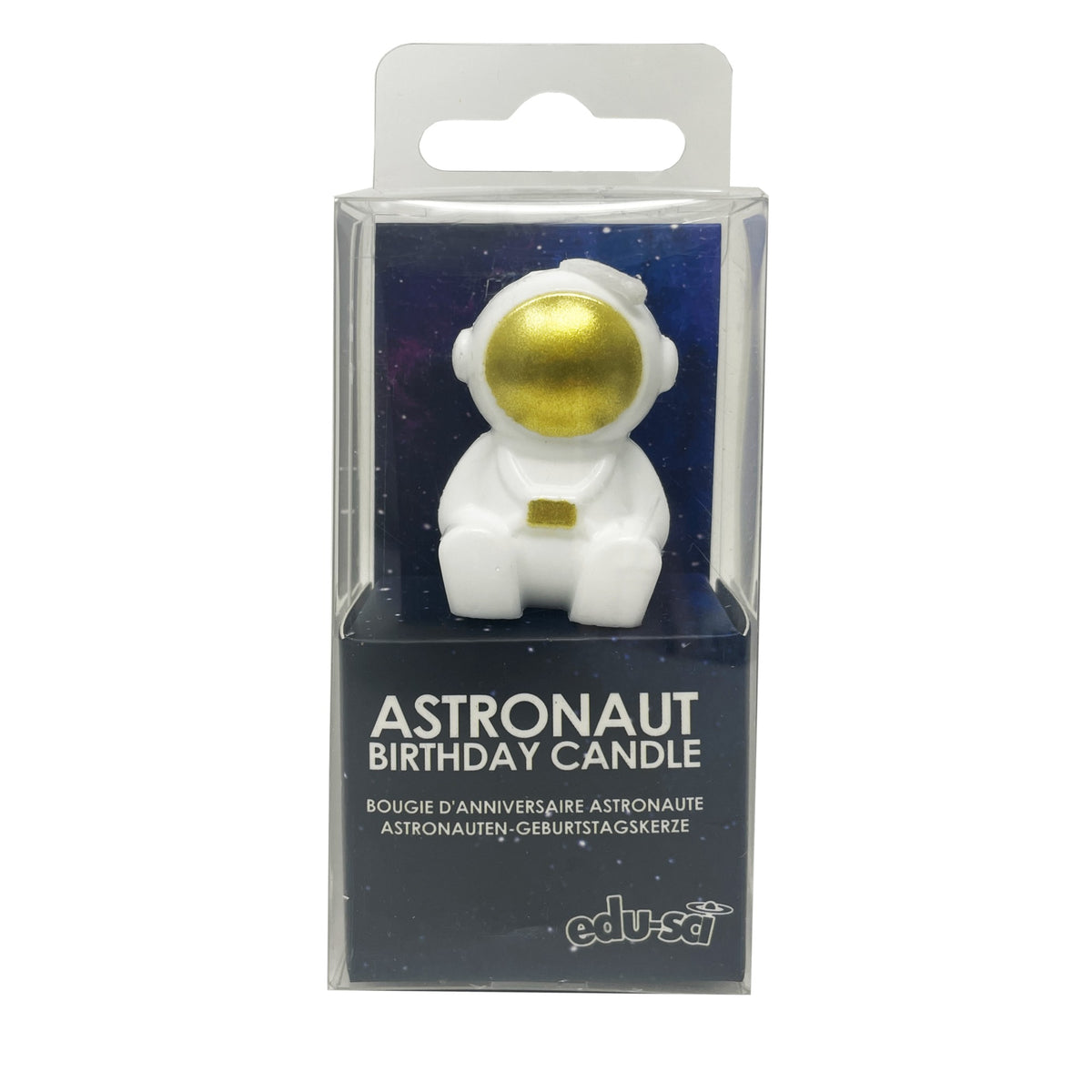 Gold Astronaut Birthday Candle