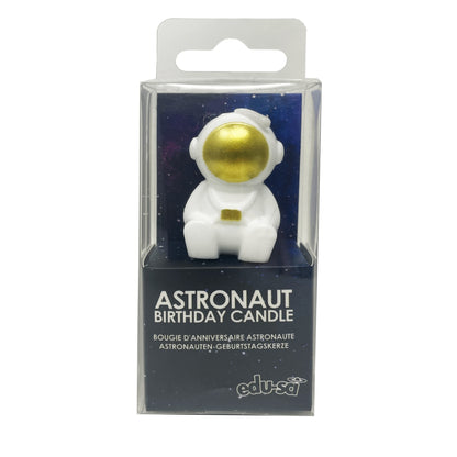 Gold Astronaut Birthday Candle