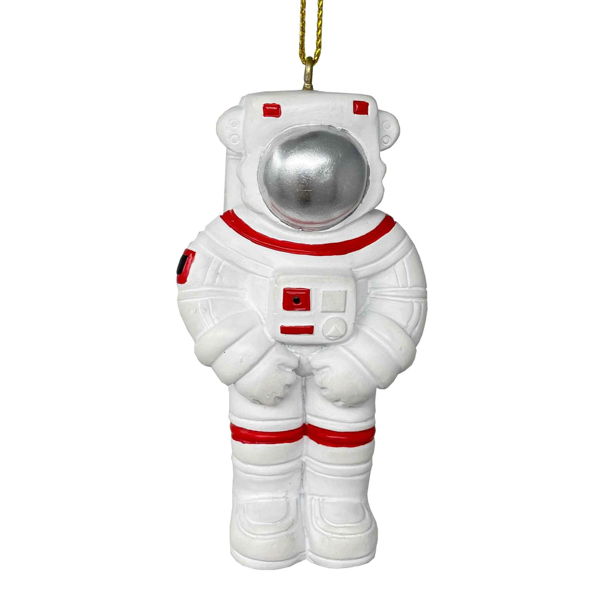 7.5cm Astronaut Resin Hanging Ornament (Silver Visor)
