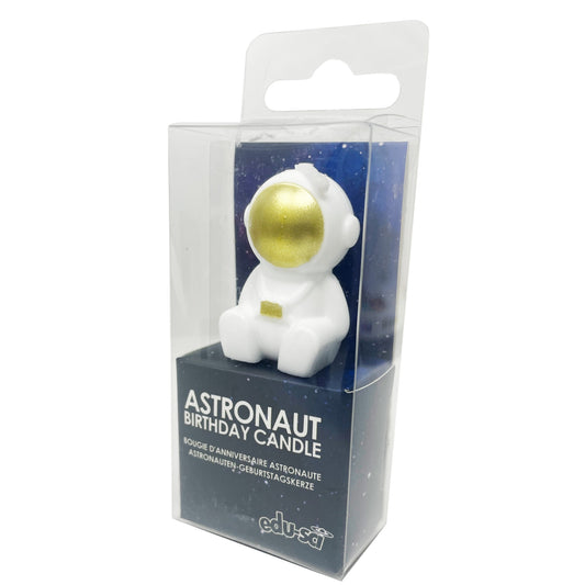 Gold Astronaut Birthday Candle