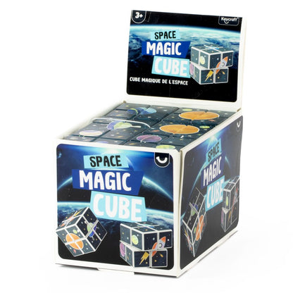 Space Magic Cube packaging with space-themed design on a white background