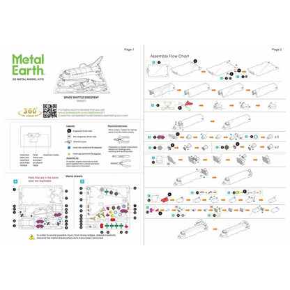 Space Shuttle Discovery- 3D Metal Model Kit