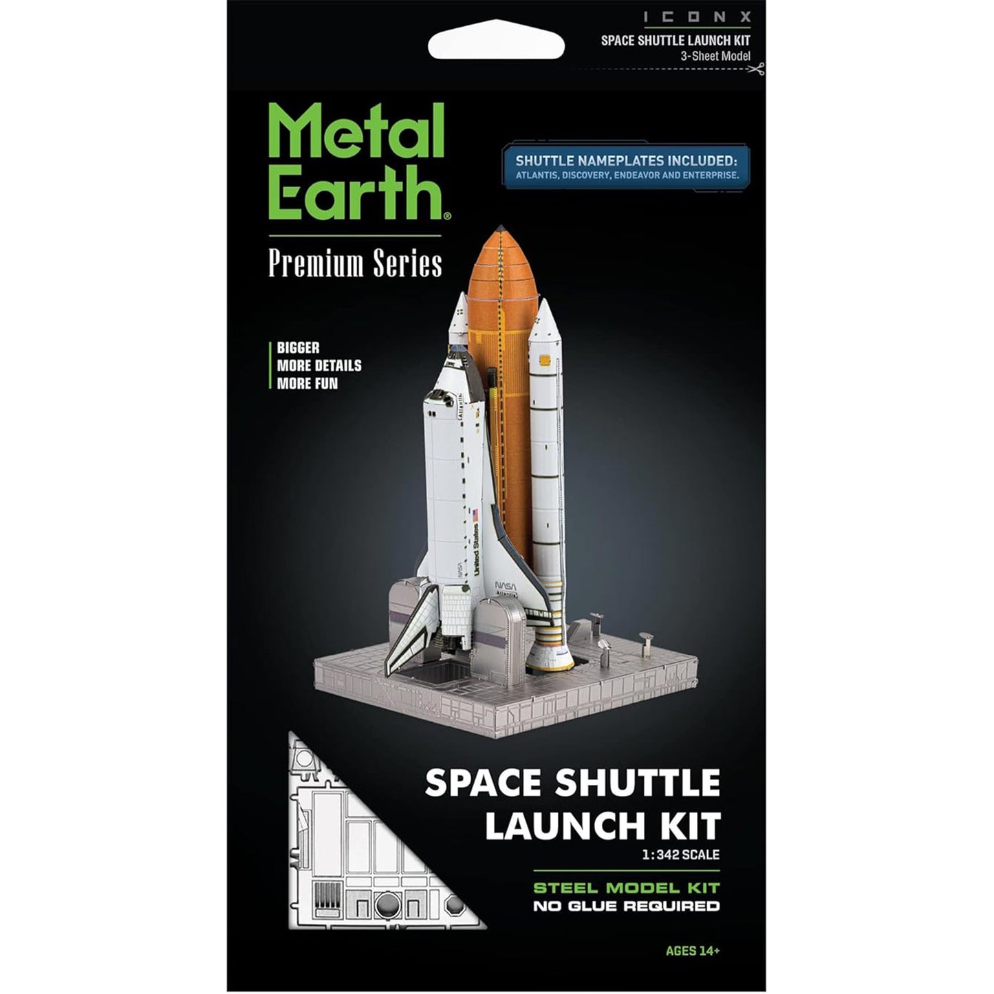 Space Shuttle Launch- 3D Metal Model Kit