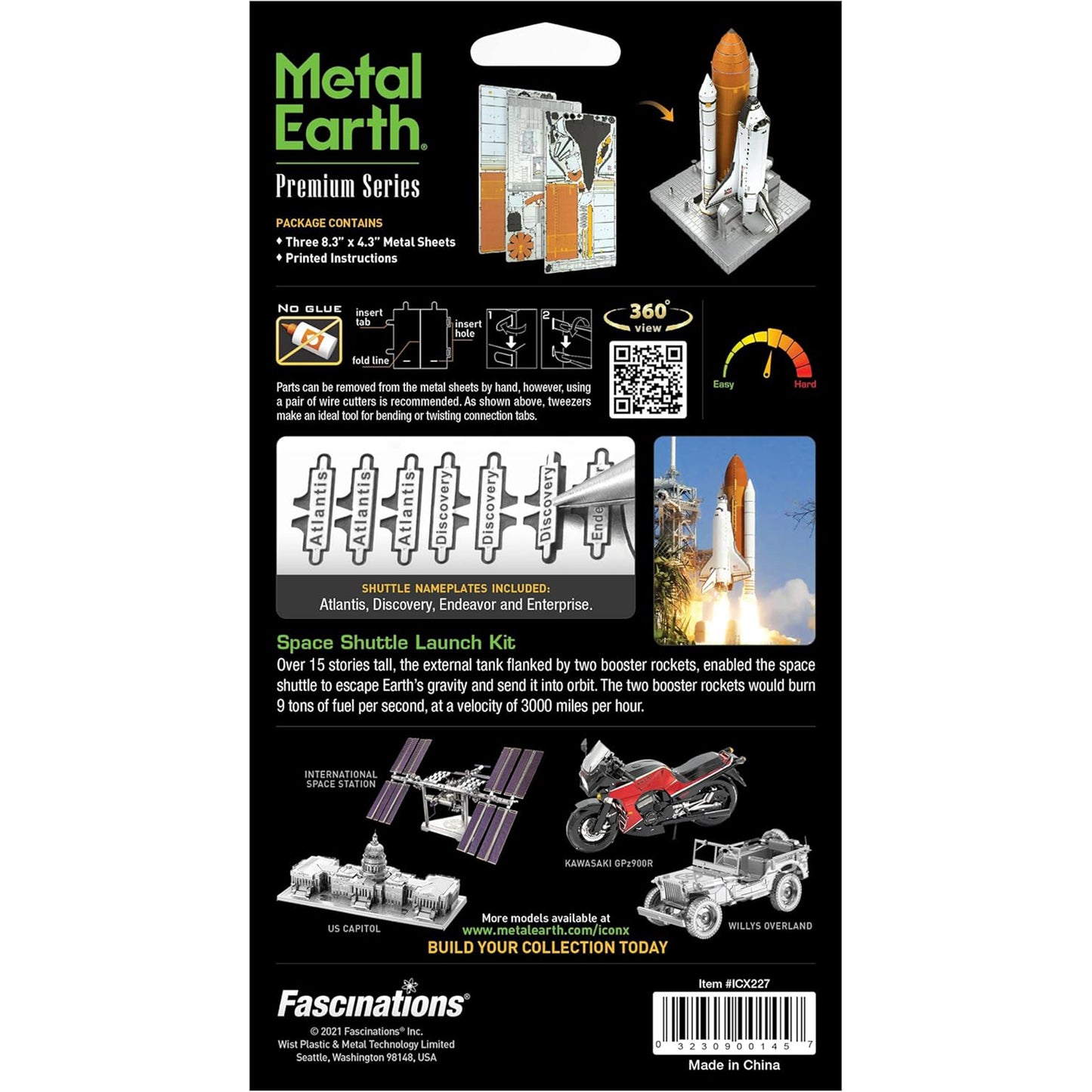 Space Shuttle Launch- 3D Metal Model Kit