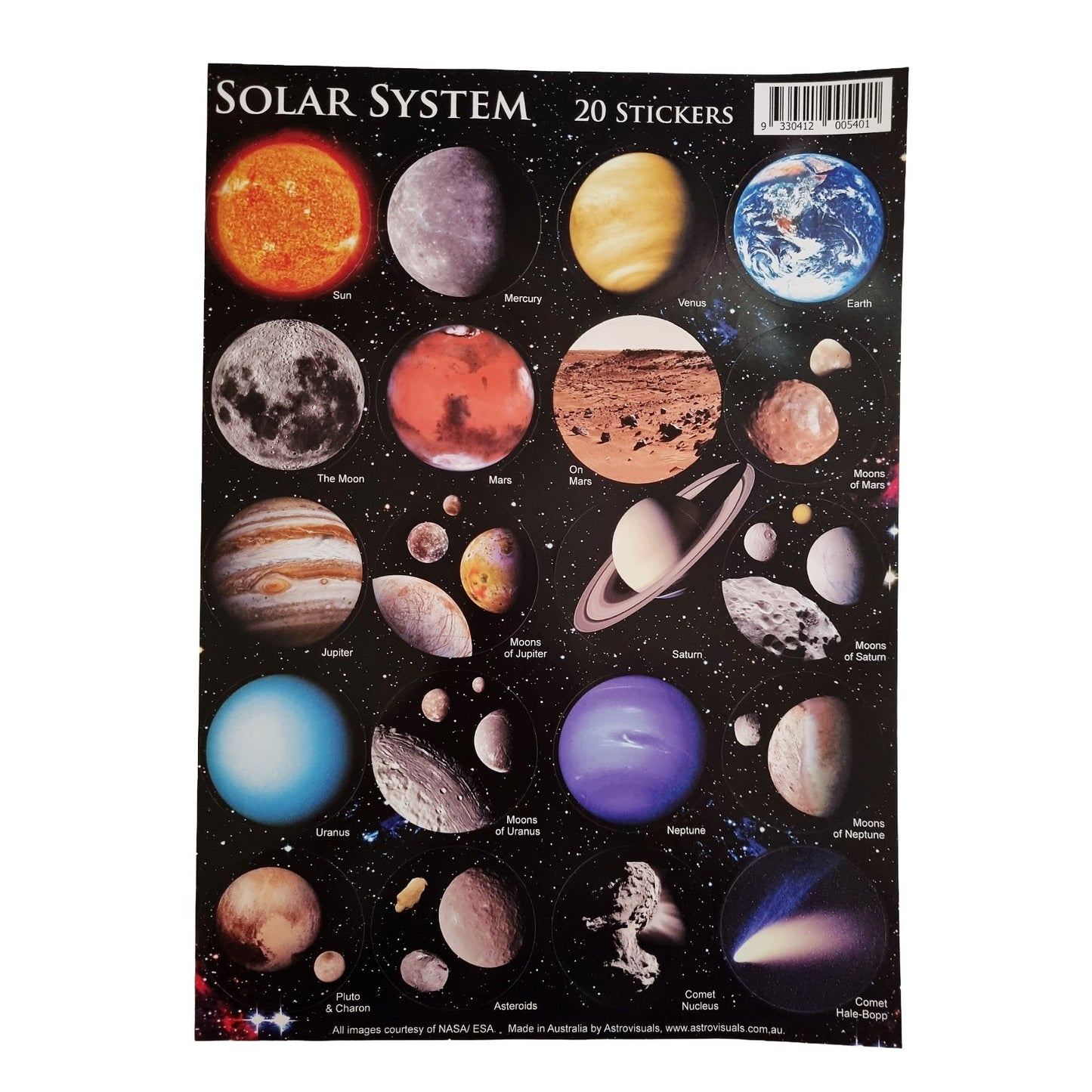 40 Stickers- Solar System & Space Flight