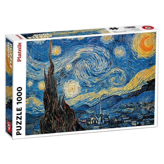 Piatnik Starry Night puzzle box with Van Gogh artwork on a white background