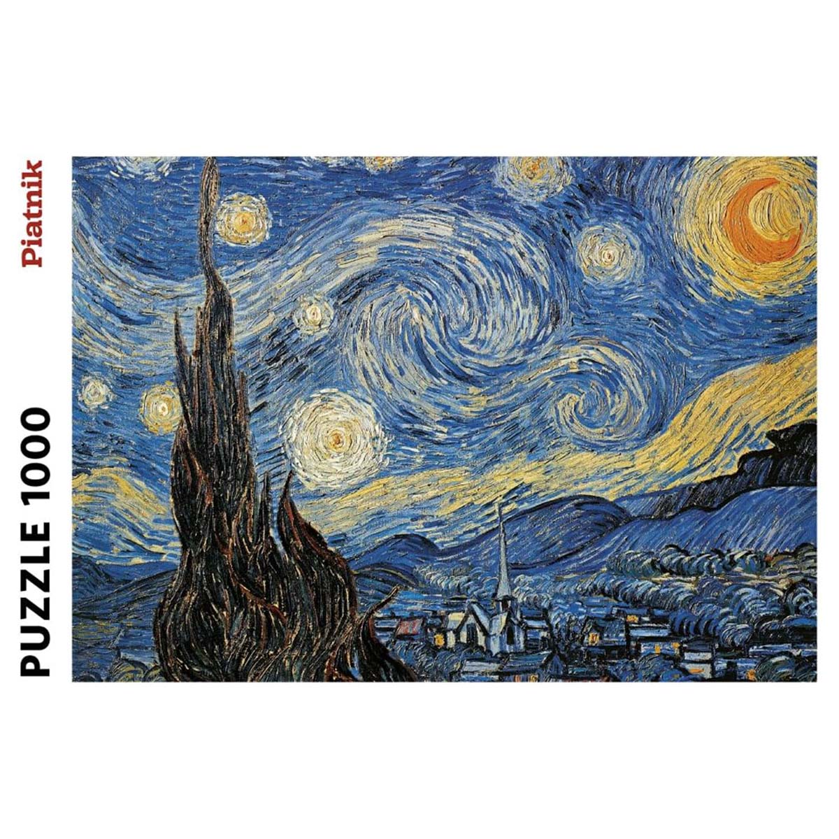 Piatnik puzzle box featuring 'The Starry Night' by Vincent van Gogh