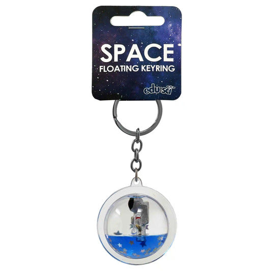 Floating Astronaut Space Keyring