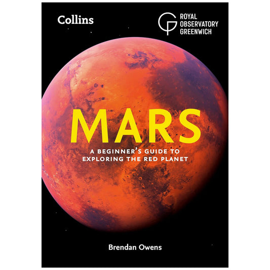 Book cover of 'Mars: A Beginner's Guide to Exploring the Red Planet' by Brendan Owens with a red planet image on the cover.