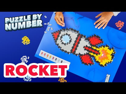 Plus-Plus Jigsaw Puzzle by Number- Rocket (500pcs)