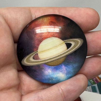 5cm Saturn Glass Magnet