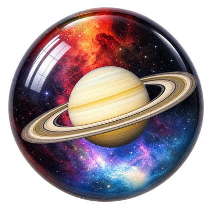 5cm Saturn Glass Magnet