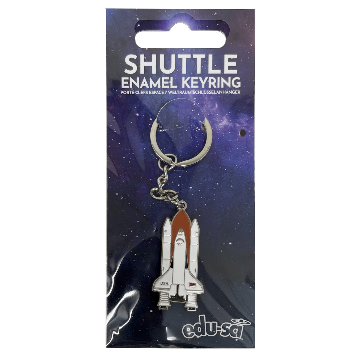 Space Shuttle Enamel Keyring