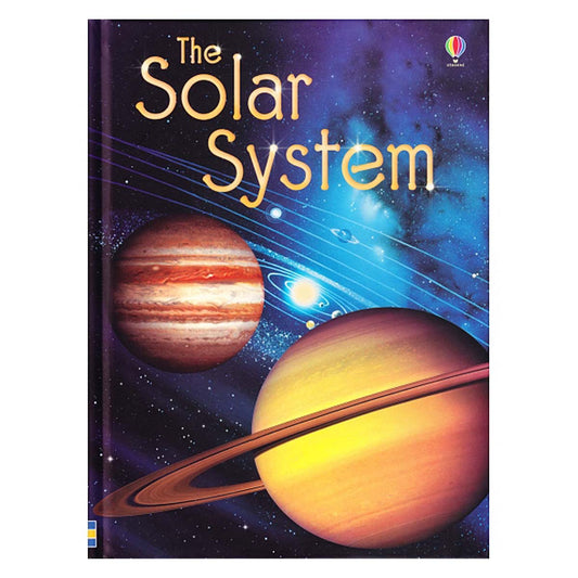 Book cover of 'The Solar System' with images of planets and space.