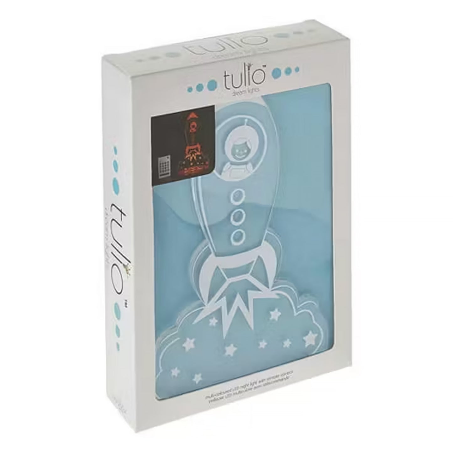 Tullo product packaging with a space-themed design on a white background
